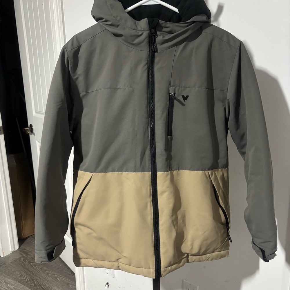 Two-Tone Hooded Men's Jacket